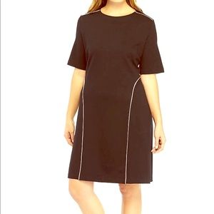 🔥FLASH SALE🔥THE LIMITED Black w/White Pipe Dress